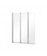 Badewannenabtrennung 3-teilig 120x140 PRIME 3 Glas 5 mm