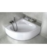 ECKBADEWANNE 130x130 MIAZ Ablaufgarnitur + Füße GRATIS !
