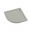 DUSCHWANNE VIERTELKREIS 90x90x4,5 CASPAR NEW CEMENT STEIN Ablaufgarnitur GRATIS!