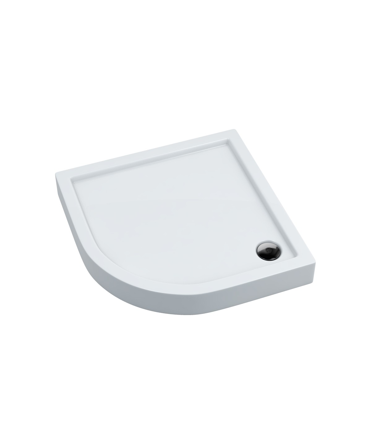 DUSCHWANNE VIERTELKREIS 80x80x14 COMPETIA Ablaufgarnitur GRATIS !