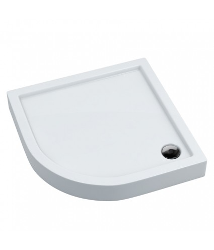 DUSCHWANNE VIERTELKREIS 80x80x14 COMPETIA Ablaufgarnitur GRATIS !