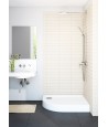 DUSCHWANNE VIERTELKREIS 80x80x14 COMPETIA Ablaufgarnitur GRATIS !
