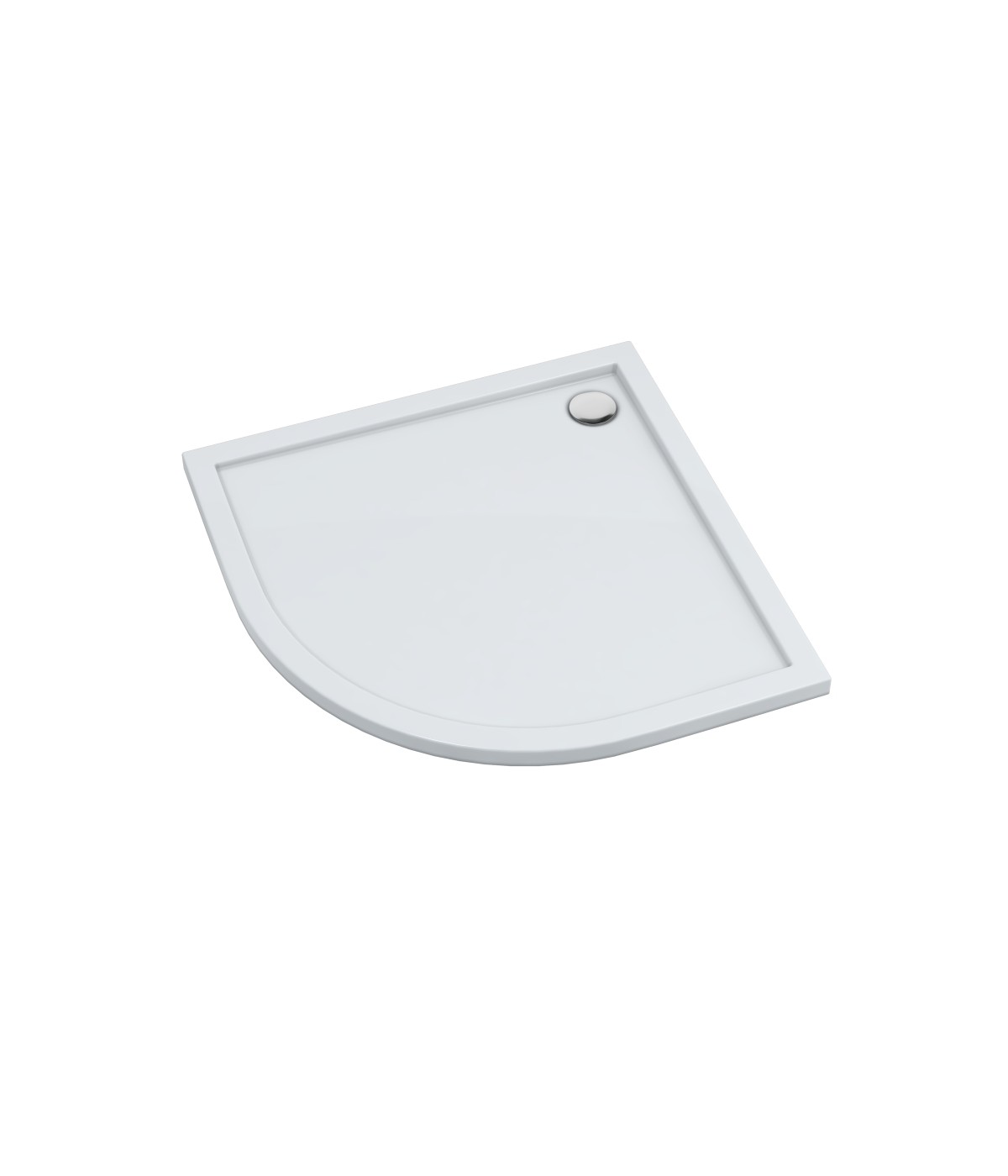 DUSCHWANNE VIERTELKREIS 90x90x4,5 CORRINA NEW Ablaufgarnitur GRATIS !