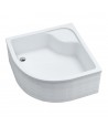 DUSCHWANNE VIERTELKREIS 90x90x41 DANTE Ablaufgarnitur GRATIS !
