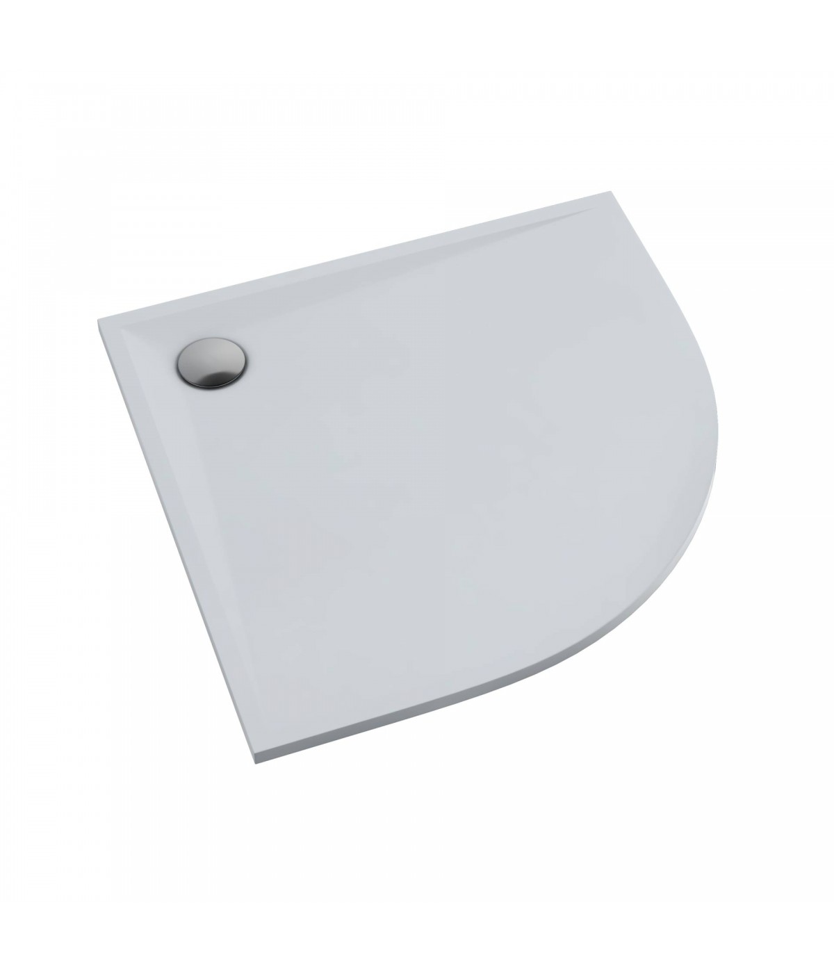 DUSCHWANNE VIERTELKREIS 80x80x3 ETRUSCO Ablaufgarnitur GRATIS !