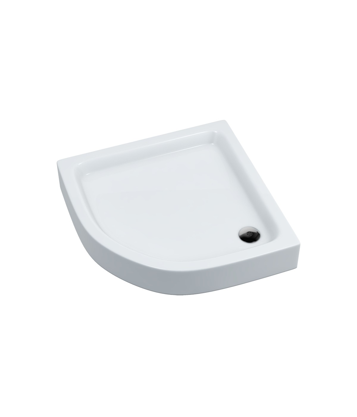 DUSCHWANNE VIERTELKREIS 80x80x17 GRANDO PLUS Ablaufgarnitur GRATIS !