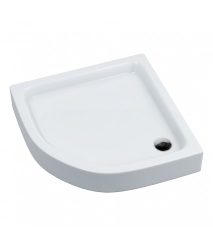 DUSCHWANNE VIERTELKREIS 80x80x17 GRANDO PLUS Ablaufgarnitur GRATIS !