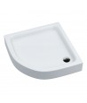 DUSCHWANNE VIERTELKREIS 80x80x26 GRAWELLO Ablaufgarnitur GRATIS !