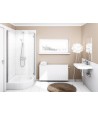DUSCHWANNE VIERTELKREIS 80x80x26 GRAWELLO Ablaufgarnitur GRATIS !