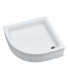 DUSCHWANNE VIERTELKREIS 80x80x26 GRAWELLO Ablaufgarnitur GRATIS !