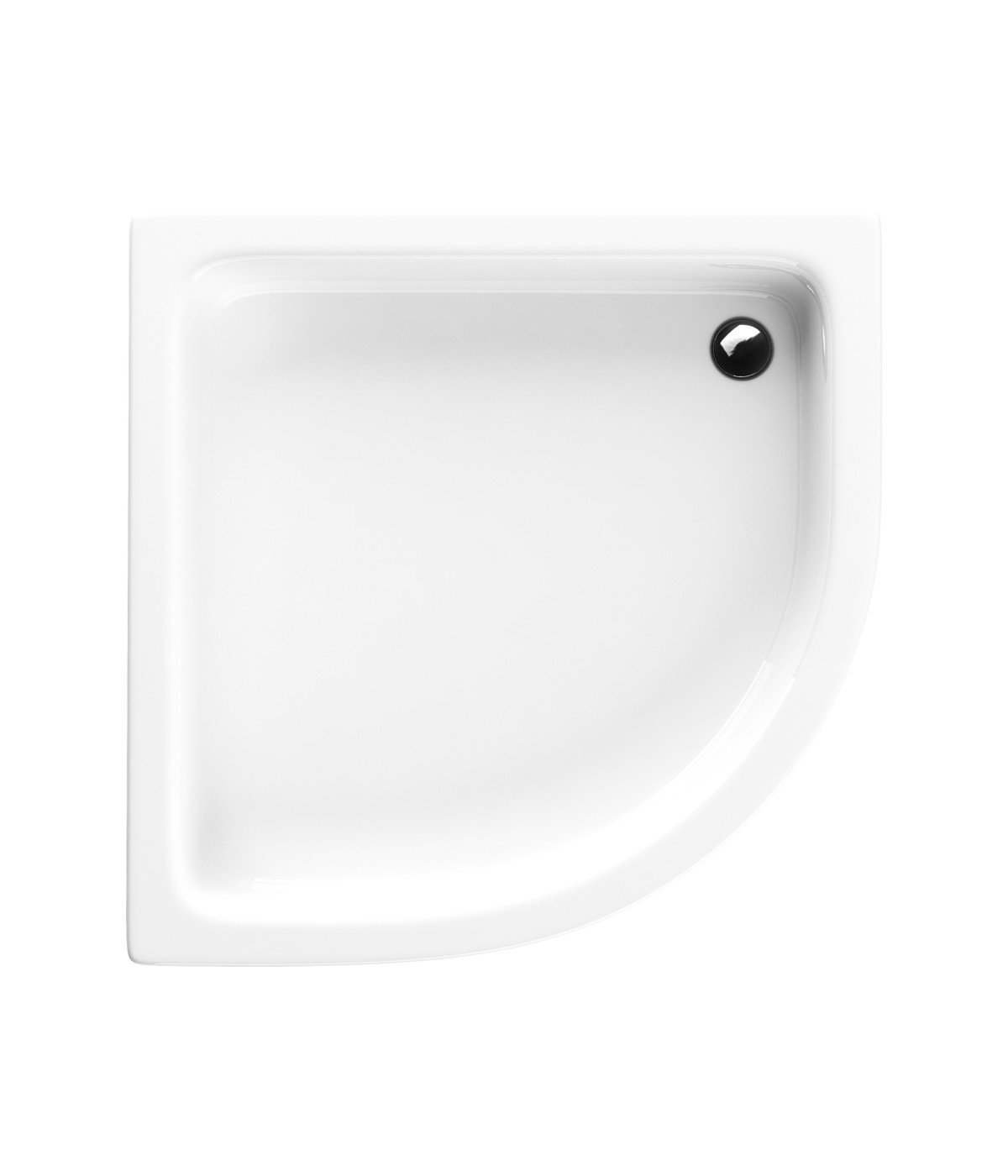 DUSCHWANNE VIERTELKREIS 80x80x26 ZEFIR Ablaufgarnitur GRATIS !