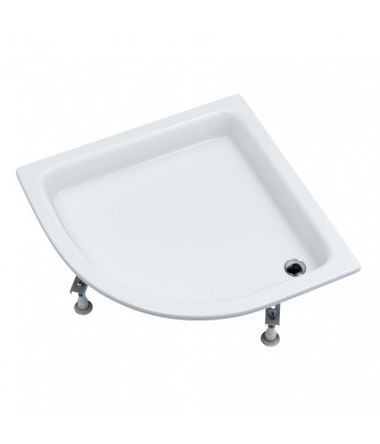 DUSCHWANNE VIERTELKREIS 80x80x26 ZEFIR Ablaufgarnitur GRATIS !