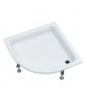 DUSCHWANNE VIERTELKREIS 90x90x26 ZEFIR Ablaufgarnitur GRATIS !
