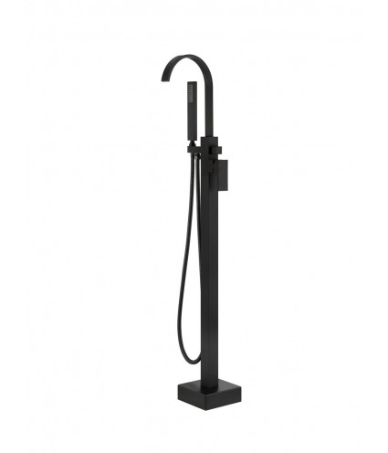 Freistehende Wannenarmatur MODERN II Schwarz Matt