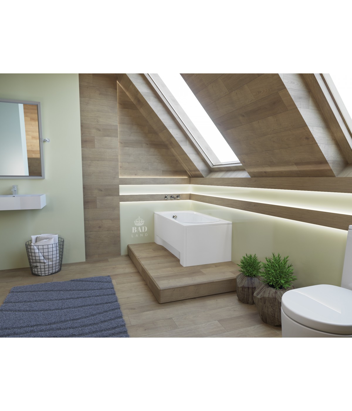 RECHTECK BADEWANNE 180x80 GRACJA Ablaufgarnitur + Füße GRATIS !