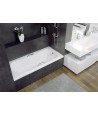 RECHTECK BADEWANNE 140x70 ARIA Ablaufgarnitur + Füße GRATIS !