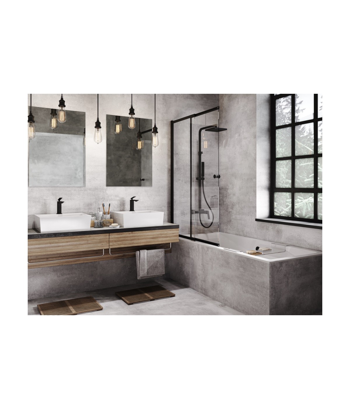 RECHTECK BADEWANNE SLIM 155x70 QUADROS Ablaufgarnitur + Füße GRATIS! WAQ-155-SL
