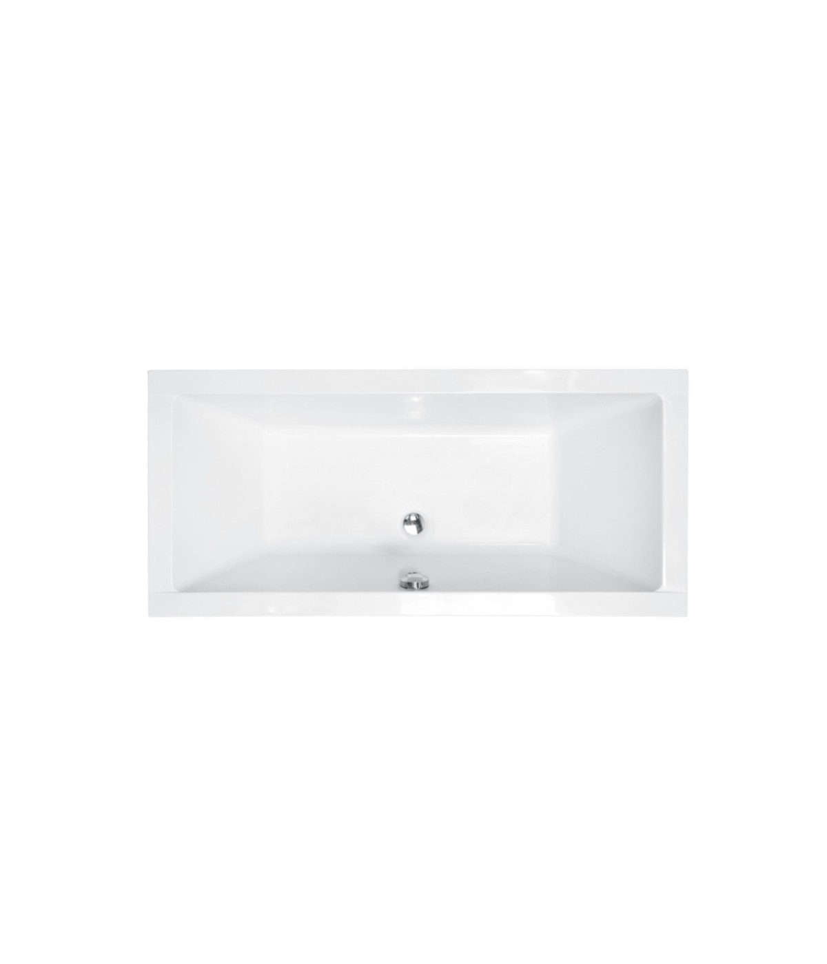 RECHTECK BADEWANNE SLIM 180x80 QUADROS Ablaufgarnitur + Füße GRATIS! WAQ-180-SL