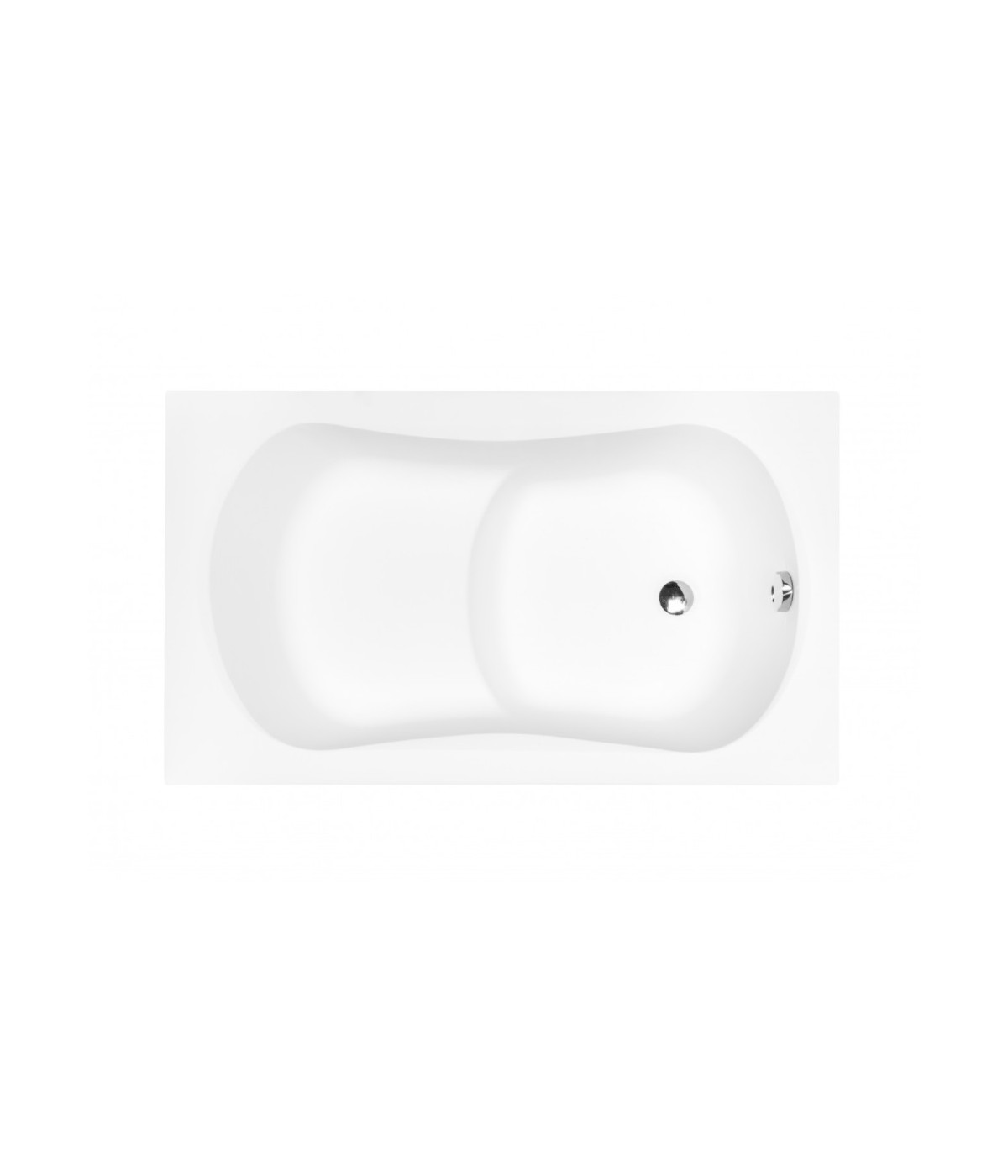 RECHTECK BADEWANNE 120x70 ARIA Ablaufgarnitur + Füße GRATIS!