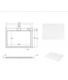 DUSCHWANNE RECHTECK 140x90 AXIM Ablaufgarnitur GRATIS !