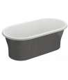 Freistehende Badewanne 150x75 AMONA Rosa Ablaufgarnitur GRATIS!