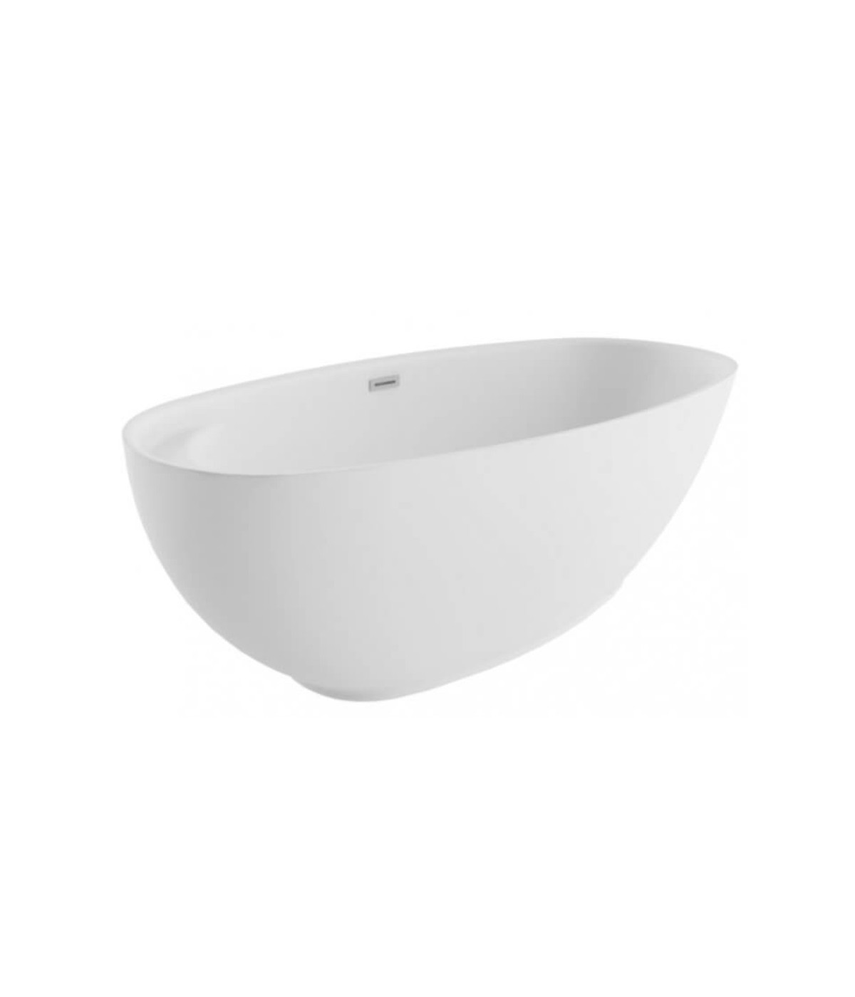 Freistehende Badewanne 165x75cm KIVI Weiß Ablaufgarnitur GRATIS!