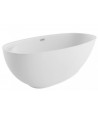 Freistehende Badewanne 165x75cm KIVI Weiß Ablaufgarnitur GRATIS!