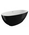 Freistehende Badewanne 165x75cm KIVI Weiß Ablaufgarnitur GRATIS!