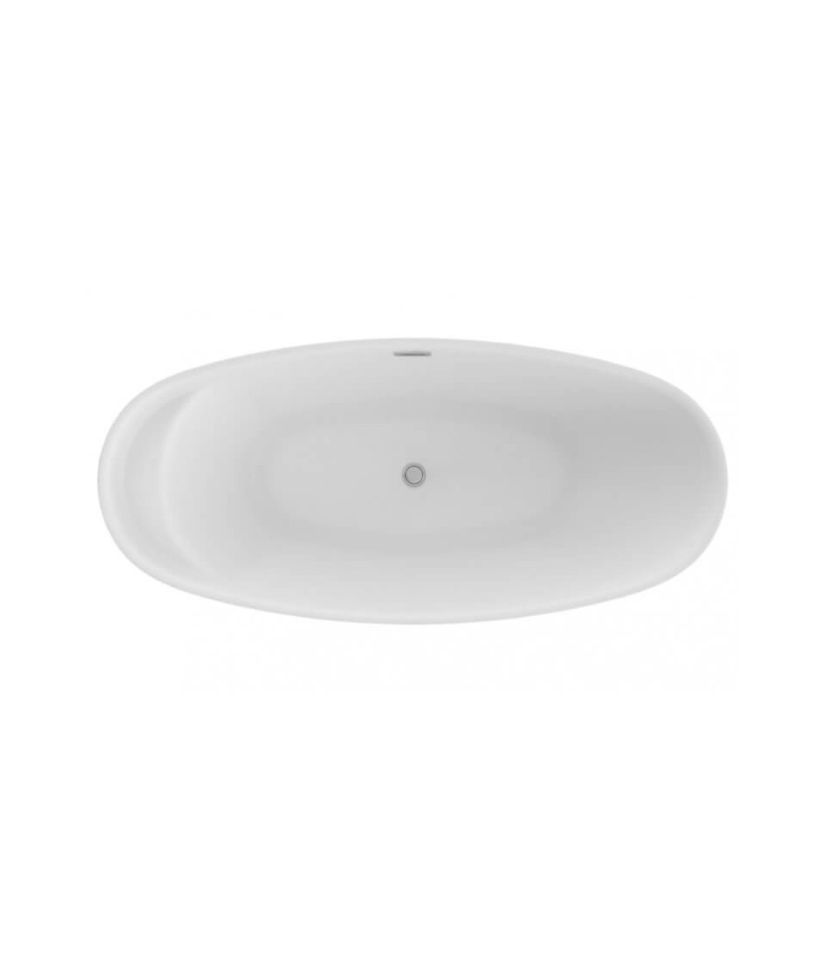 Freistehende Badewanne 165x75cm KIVI Aschgrau Ablaufgarnitur GRATIS!