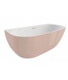 Freistehende Vorwand-Badewanne 170x80 RISAZ Weiß Ablaufgarnitur  GRATIS!