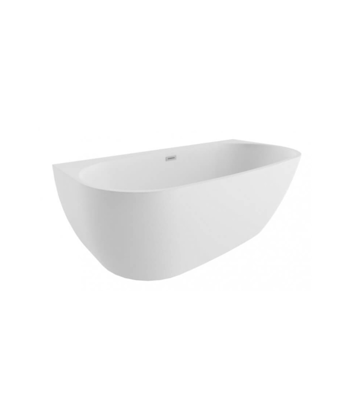 Freistehende Vorwand-Badewanne 170x80 RISAZ Weiß Ablaufgarnitur  GRATIS!