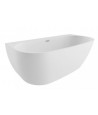 Freistehende Vorwand-Badewanne 170x80 RISAZ Weiß Ablaufgarnitur  GRATIS!