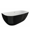 Freistehende Vorwand-Badewanne 170x80 RISAZ Weiß Ablaufgarnitur  GRATIS!