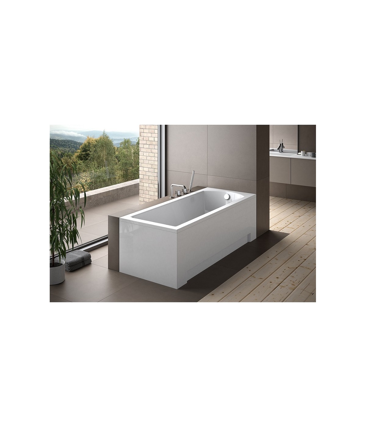 RECHTECK BADEWANNE 150x70 MODERN Ablaufgarnitur + Füße GRATIS !