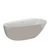 Freistehende Badewanne 170x85 SHILA Schwarz Matt Ablaufgarnitur GRATIS!