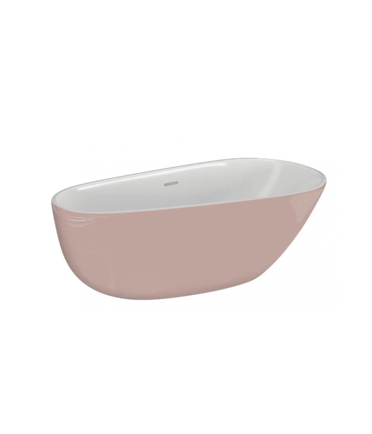 Freistehende Badewanne 170x85 SHILA Rosa Ablaufgarnitur GRATIS!