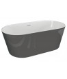 Freistehende Badewanne 160x80 UZO Rosa Ablaufgarnitur GRATIS!