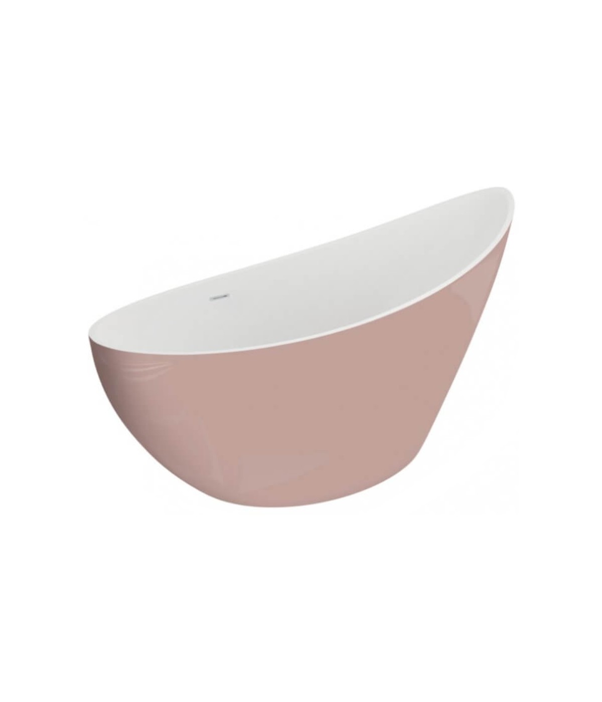 Freistehende Badewanne 180x80 ZOE Rosa Ablaufgarnitur GRATIS!
