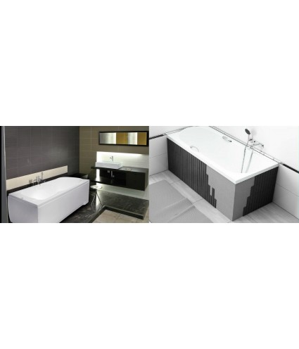 RECHTECK BADEWANNE 190x80 BONA Ablaufgarnitur + Füße GRATIS !