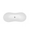 Freistehende Badewanne Wanne Oval 160x70 VIYA Mineralguss Ablaufgarnitur Click-Clack GRATIS!