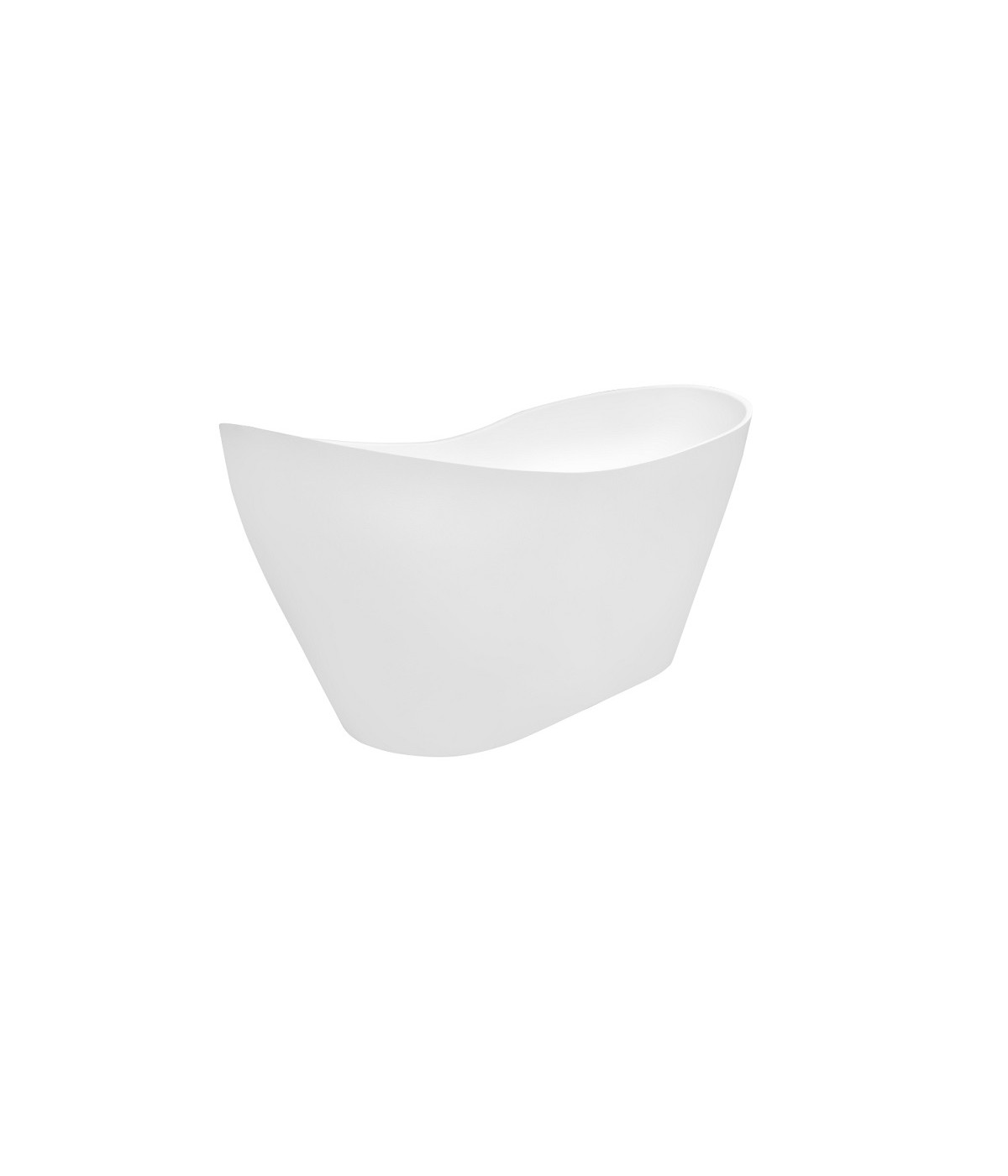 Freistehende Badewanne Wanne Oval 160x70 VIYA Mineralguss Ablaufgarnitur Click-Clack GRATIS!