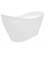 Freistehende Badewanne Wanne Oval 160x70 VIYA Mineralguss Ablaufgarnitur Click-Clack GRATIS!
