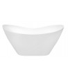 Freistehende Badewanne Wanne Oval 160x70 VIYA Mineralguss Ablaufgarnitur Click-Clack GRATIS!