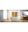 Freistehende Badewanne Wanne Oval 160x70 VIYA Mineralguss Ablaufgarnitur Click-Clack GRATIS!
