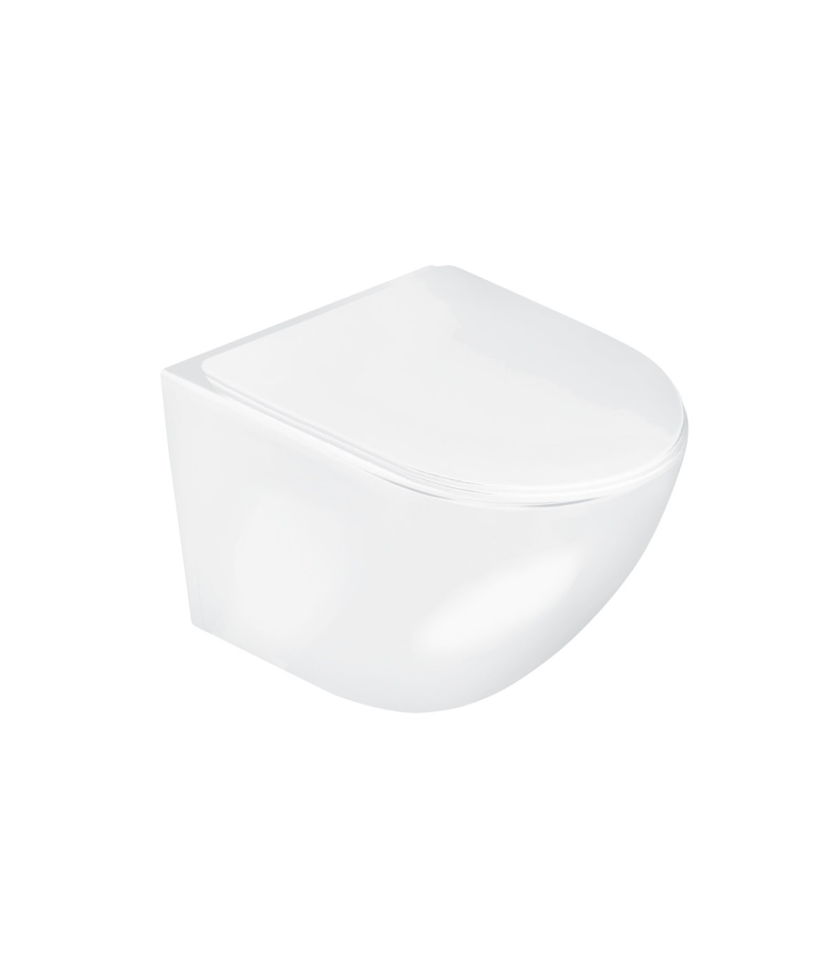 WC-Toilette SLIM Soft-Close DELOS Weiß