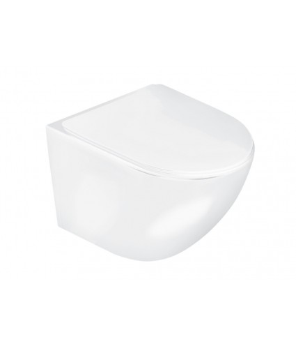 WC-Toilette SLIM Soft-Close DELOS Weiß