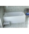 ECKBADEWANNE 150x80 LINKS LUNA Ablaufgarnitur + Füße GRATIS!