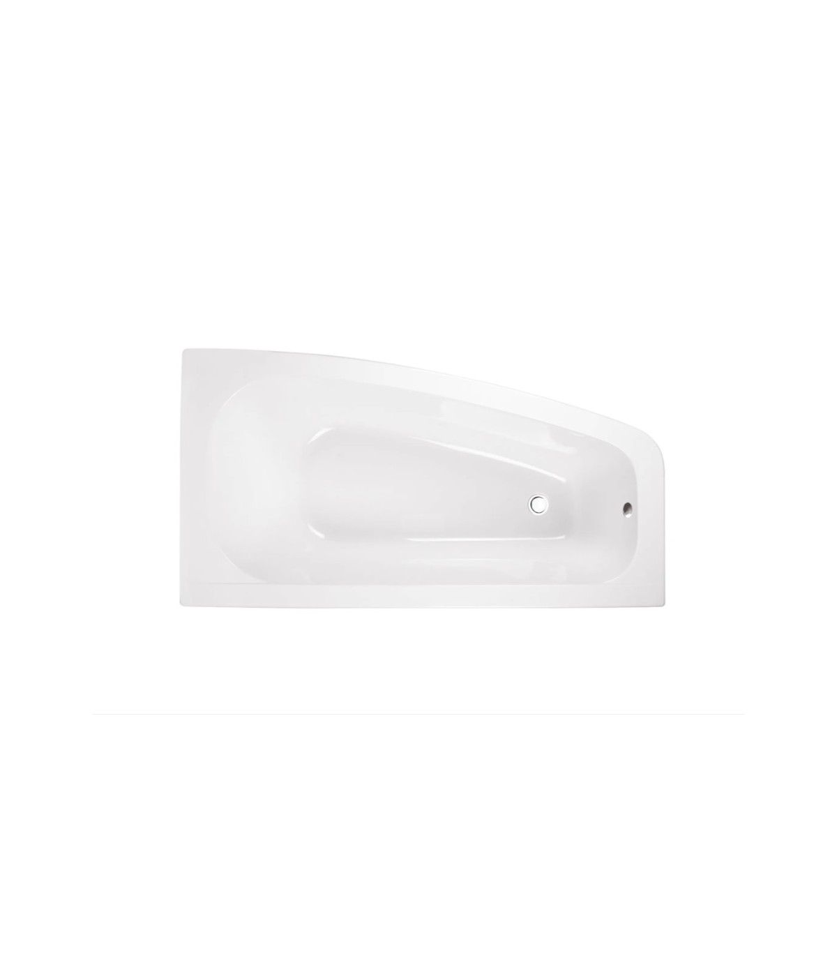 ECKBADEWANNE 150x80 RECHTS LUNA Ablaufgarnitur + Füße GRATIS!