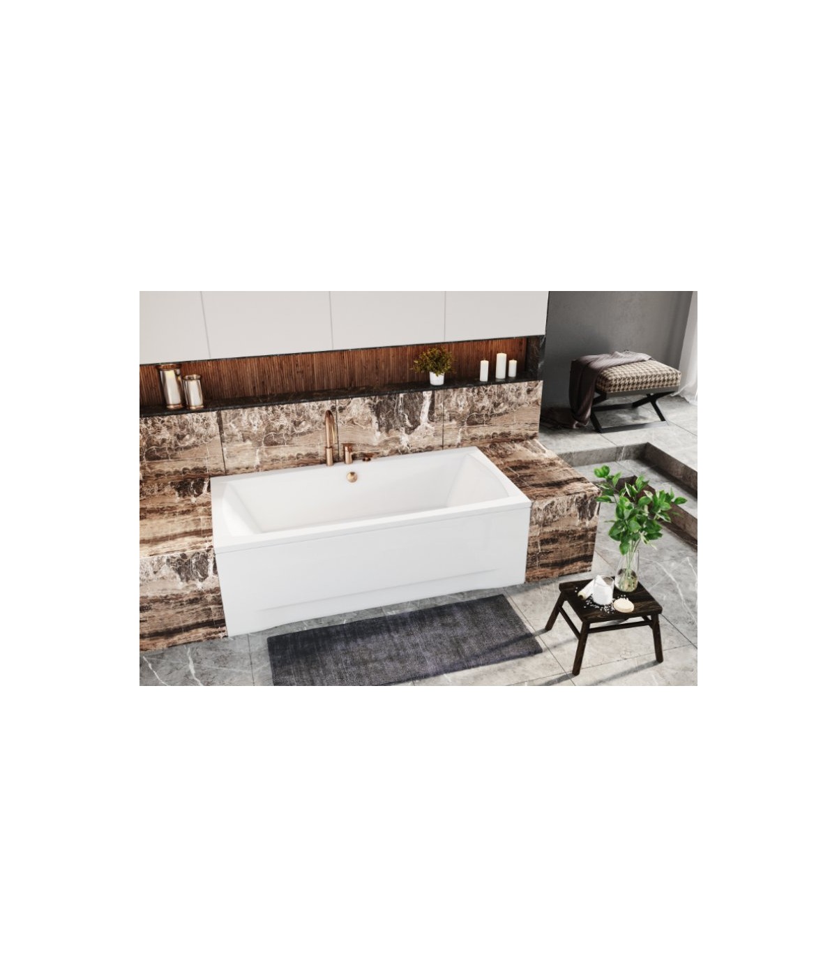 RECHTECK BADEWANNE 140x70 APRI Ablaufgarnitur + Füße GRATIS !