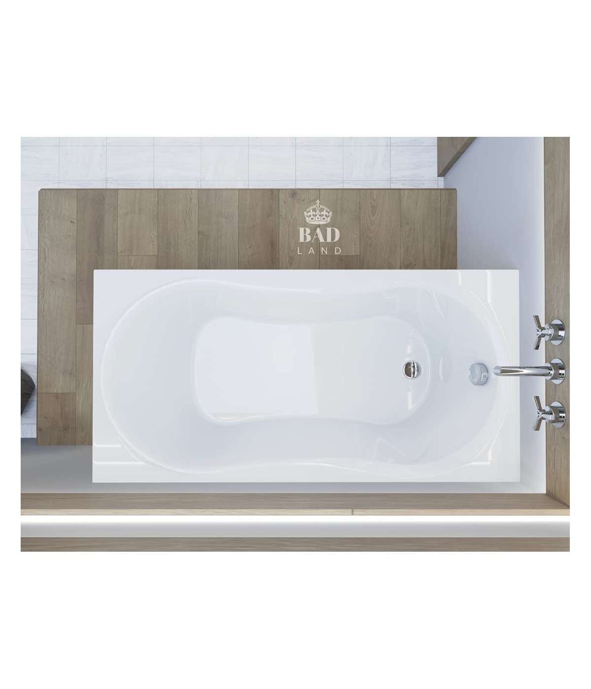 RECHTECK BADEWANNE 120x75 GRACJA Ablaufgarnitur + Füße GRATIS !